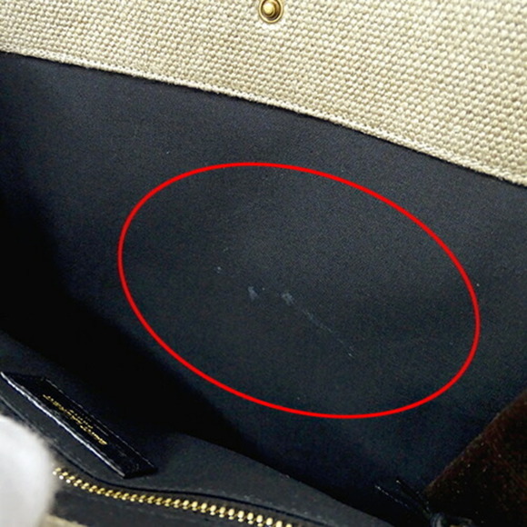 Saint Laurent SAINT LAURENT Bag Ladies Tote Rive Gauche Canvas Beige Brown - Picture 8 of 13